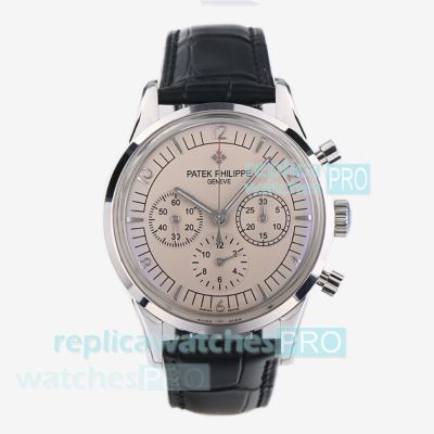 Swiss Clone TW Patek Philippe Complications 7750 Chronograph Watch with Gray Dial 